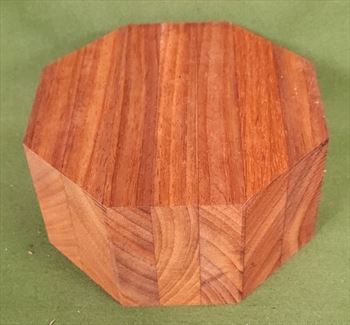 Bowl #445 - Paduak Segmented Bowl Blank ~ 6" x 3" ~ $39.99